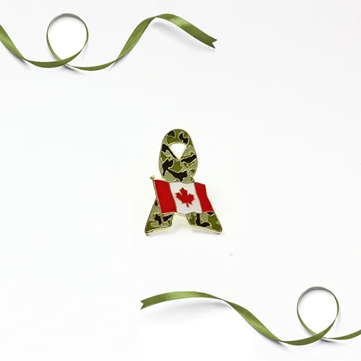 Ribbon - Camo w/Canada Flag