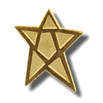 Gold Star Pin