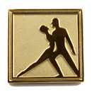 Custom Die-struck (Gold on Gold) Lapel Pins