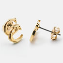 - Gold on Gold earrings -